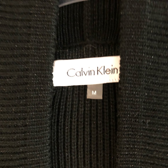 Calvin Klein Black sweater cardigan/coat. Size M. - Picture 4 of 6
